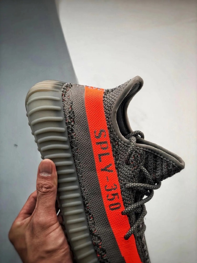 Yeezy Boost 350 V2 ‘Beluga Reflective’ – Men’s Grey/Orange Casual Sneaker