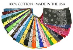 Hav-A-Hank USA Made 100% Cotton Paisley Bandannas Bandanas 22″X22″