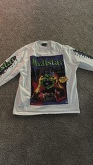 Hellstar P.2 Paradise Halloween 2022 White Long Sleeve Crew Neck Graphic Tee