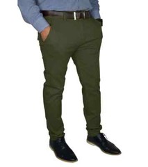 Mens Slim FIT Stretch Chino Trousers Casual Flat Front Flex Classic Full Pants