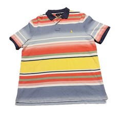 Polo Ralph Lauren Shirt Mens Size L Classic Fit Colorful Gradient Stripe Pony
