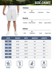 Men’s Golf Shorts 9 Inch Stretch Lightweight Dress Work Casual Shorts Quick Dry