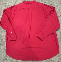 Ralph Lauren Polo Long Sleeve Casual Shirt 2XB Red Spring Summer Fall