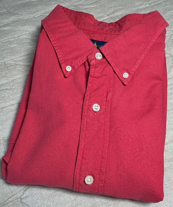 Ralph Lauren Polo Long Sleeve Casual Shirt 2XB Red Spring Summer Fall
