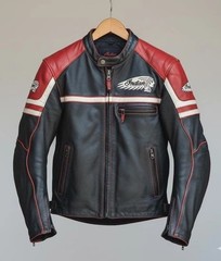 Men’s Indian Black Motorcycle Cowhide Leather Jacket Cruiser Biker Rider Jacket