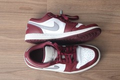 Jordan Air Jordan 1 Low Cherrywood Red White/Bordeaux/Grey Size 9.5 (US)